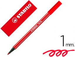 Rotulador acuarelable Stabilo Pen 68 tinta roja carmín